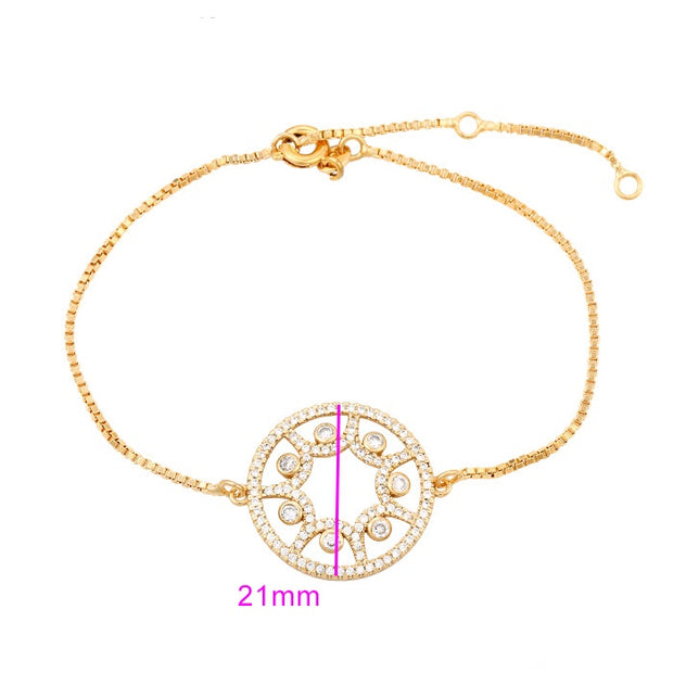 Emma Round Gold Bracelet | Emma Gold Bracelet | Veveil