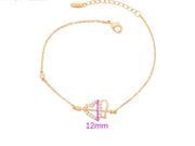 Double Heart Love Bracelet | Gold Chain Love Bracelet | Veveil