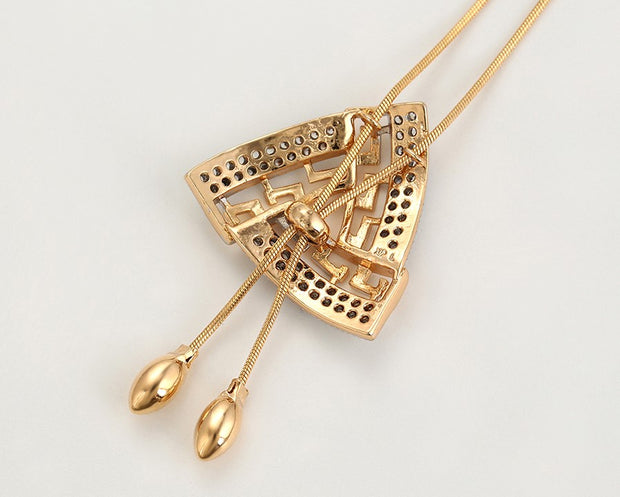 Triangle Adjustable Gold Necklace
