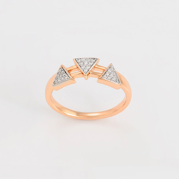 Triple Triangle Ring