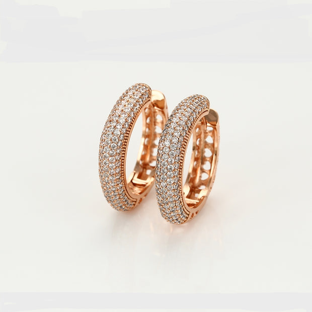 Neil Square Round Hoop Earring