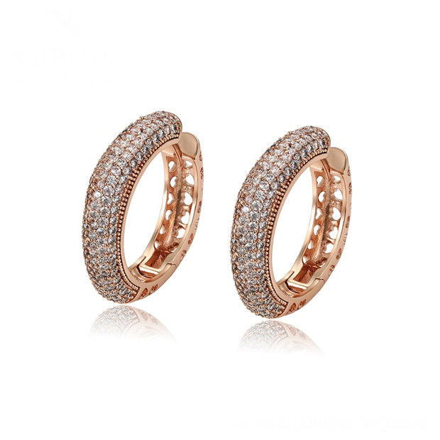 Neil Square Round Hoop Earring