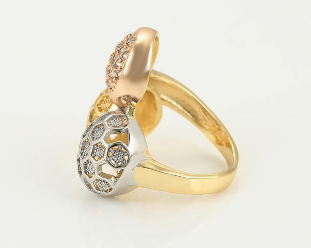 Tri-Circle Gold Ring