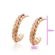 Moon Shaped Light Weight Hoop Earring
