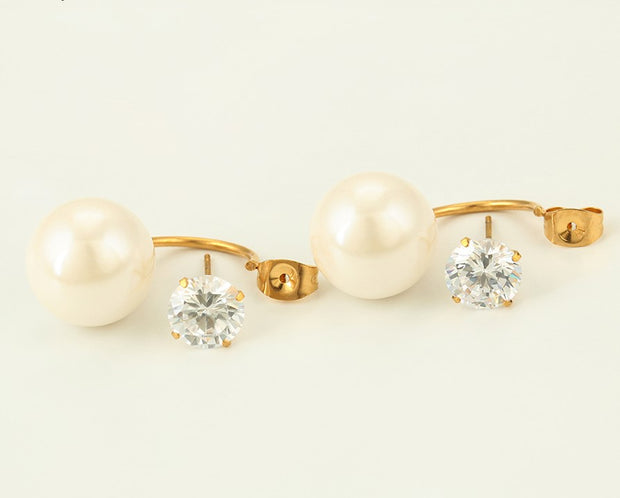 Rhianna  Pearl Jacket Earring