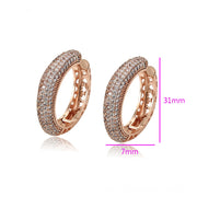 Neil Square Round Hoop Earring