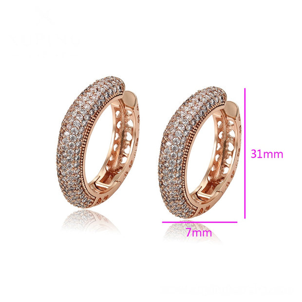 Neil Square Round Hoop Earring