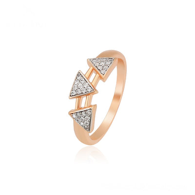 Triple Triangle Ring