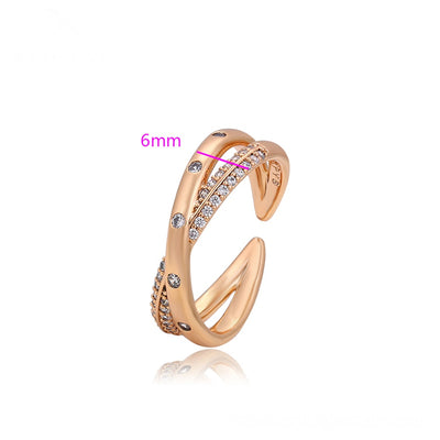 Minimalist Double Twist Ring