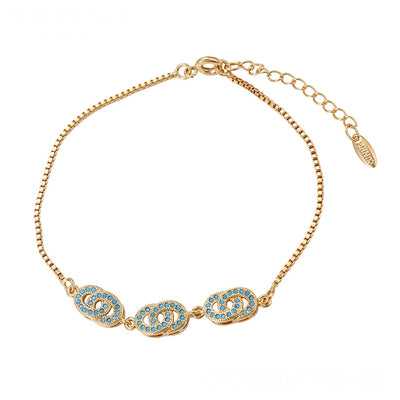 Gold Infinity Bracelet | Blue Infinity Bracelet | Veveil