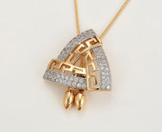 Triangle Adjustable Gold Necklace