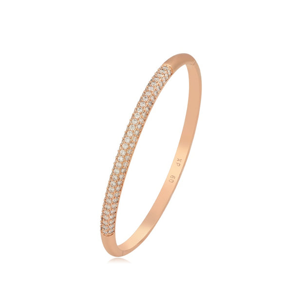 Rose Gold Bangle Bracelet | Gold Bangle Bracelet | Veveil