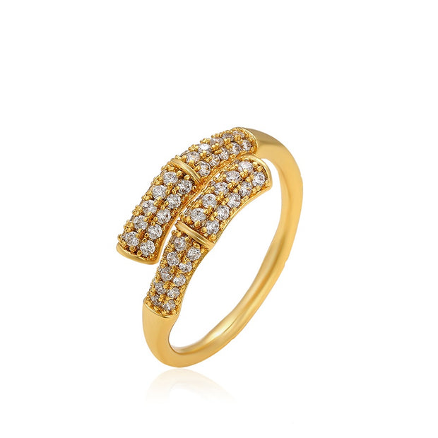 Alexa Gold Diamond Ring | Best Gold Ring | Gold Ring | Veveil