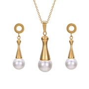 Eli Pearl Necklace & Earring Set | Necklace & Earring Set | Veveil