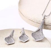 Silver Necklace And Earring Set | Necklace And Earring Set | Veveil