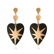 Black Heart Rose Gold Earring | Rose Gold Earring | Veveil