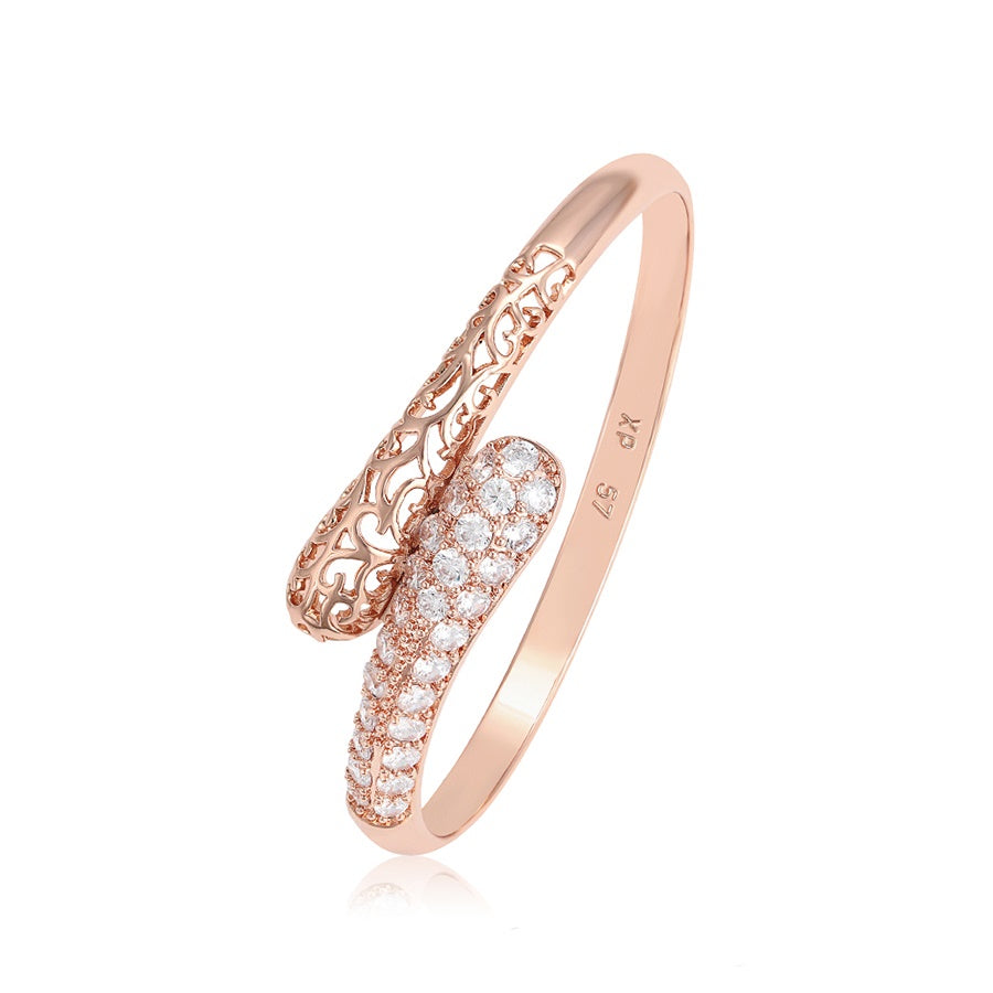 Rose Gold Bangle Bracelet | Ella Bangle Bracelet | Veveil – VeVeil