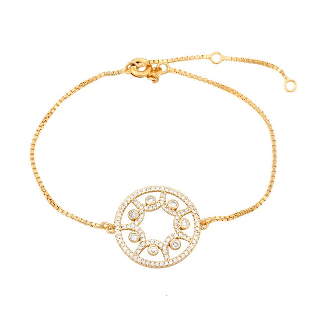 Emma Round Gold Bracelet | Emma Gold Bracelet | Veveil