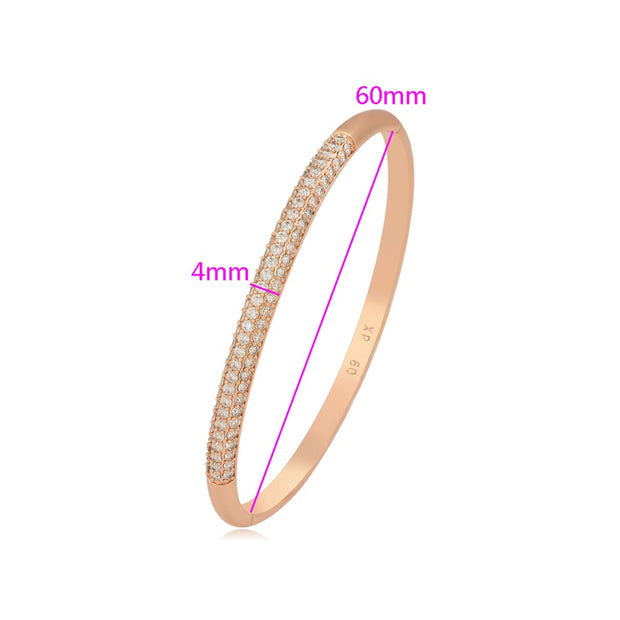 Rose Gold Bangle Bracelet | Gold Bangle Bracelet | Veveil