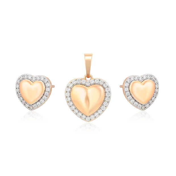 Sweetheart Necklace and Earring Set