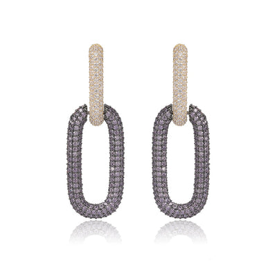 Link Drop Earring | Glamor Gold Earring | Link Earring | Veveil