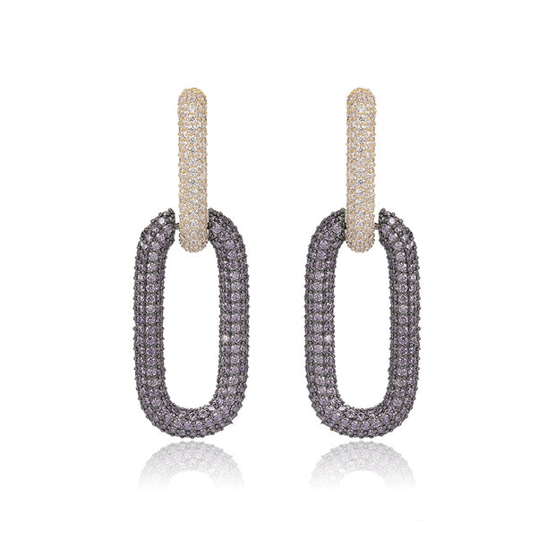 Link Drop Earring | Glamor Gold Earring | Link Earring | Veveil
