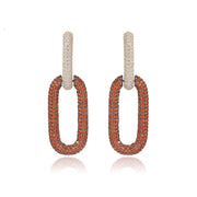 Link Drop Earring | Glamor Gold Earring | Link Earring | Veveil