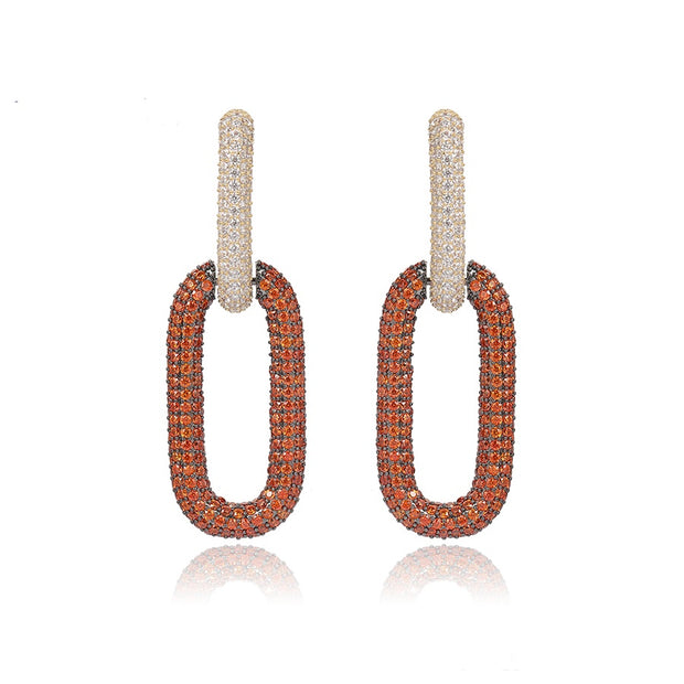Link Drop Earring | Glamor Gold Earring | Link Earring | Veveil