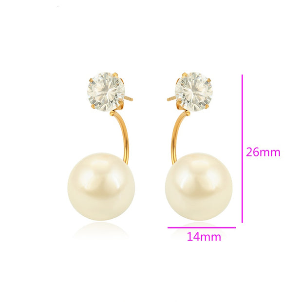 Rhianna  Pearl Jacket Earring