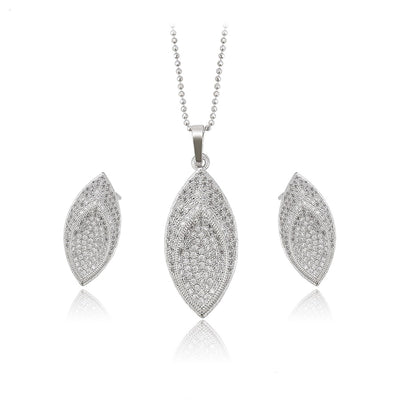 Almond Necklace & Earring | Necklace And Earring Set | Veveil