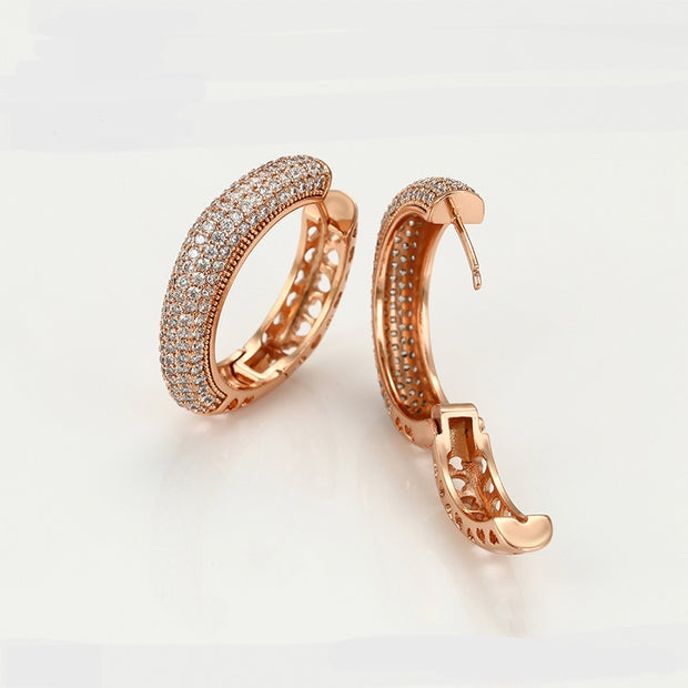 Neil Square Round Hoop Earring