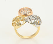 Tri-Circle Gold Ring