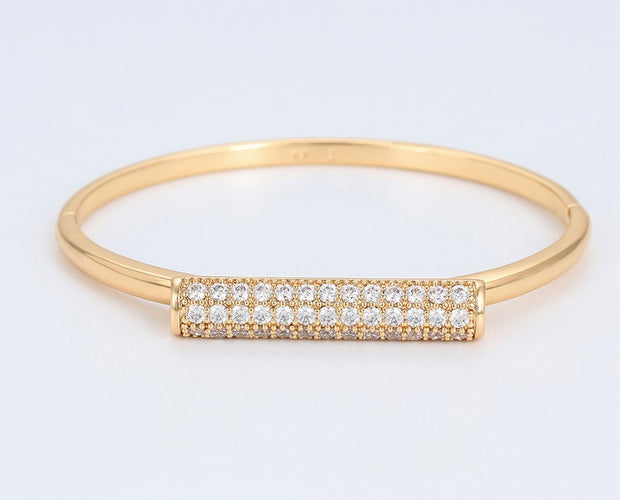 Lexi Bar Gold Bracelet | Lexi Bangle Bracelet | Veveil