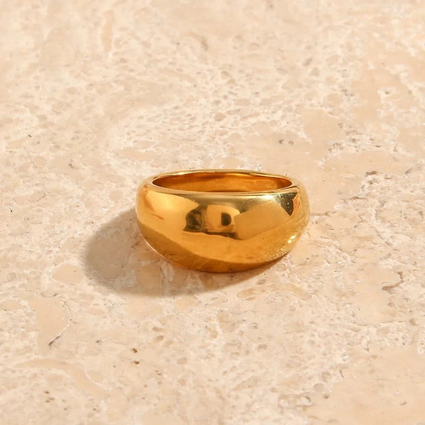 Rue Minimalist  Dome Ring