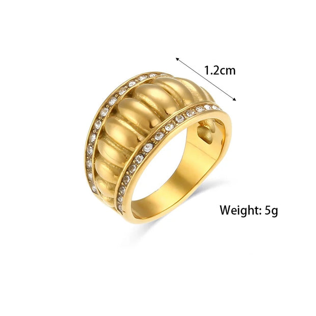 Croissant Dome Ring | Jen Dome Ring | Dom Ring | Veveil