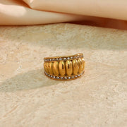 Croissant Dome Ring | Jen Dome Ring | Dom Ring | Veveil