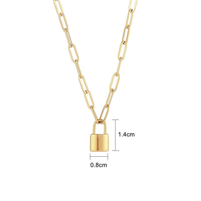 Piper Dainty Lock Necklace