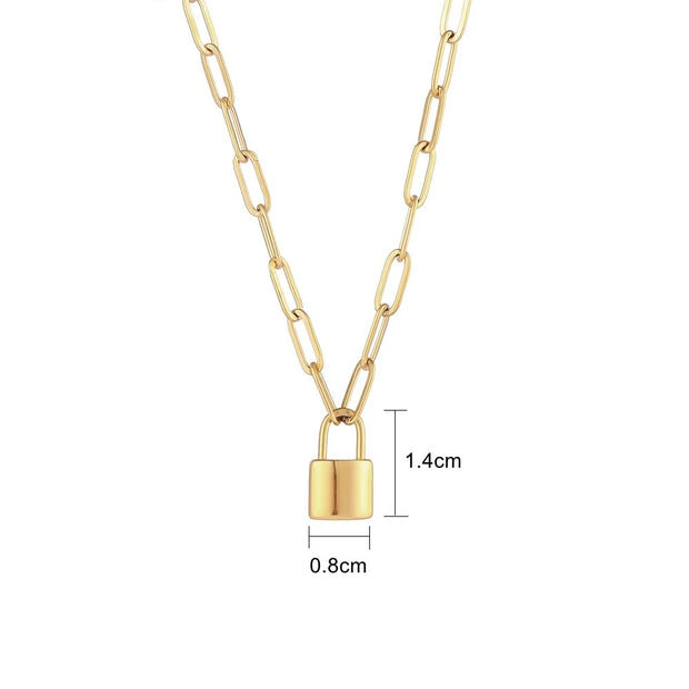 Piper Dainty Lock Necklace