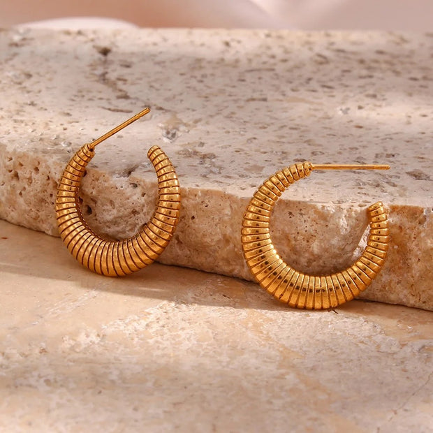 Croissant Hoop Earring
