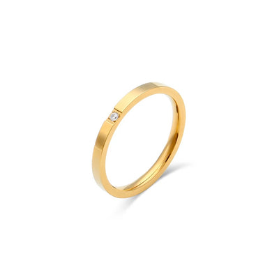 Isla Minimalist Ring with Single Stone