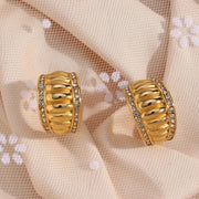 Jen Croissant Dome Earrings