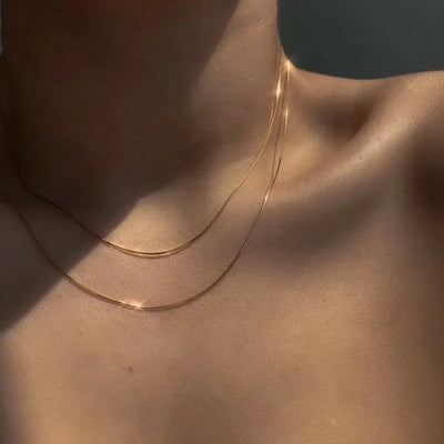 Two Thin Layer Necklace