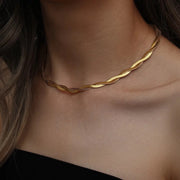 Evie Twisted Chain Necklace |  Chain Necklace | Veveil