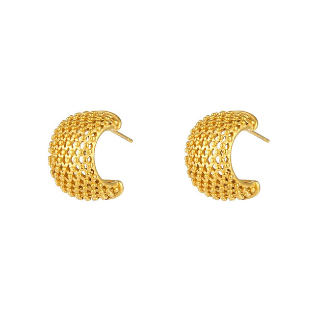 Mesh Hoop Earrings