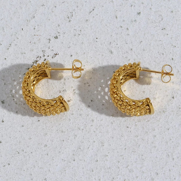 Mesh Hoop Earrings